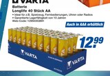 Batterie Longlife 40 Stück AA Angebote von Varta bei expert Herford für 12,99 €