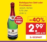 Aktuelles Sekt oder Fruchtsecco Angebot bei Netto Marken-Discount in Wismar ab 2,99 €