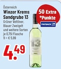 Sandgrube 13 Grüner Veltliner im Trinkgut Prospekt Sandgrube 13 Grüner Veltliner von Winzer Krems im aktuellen Trinkgut Prospekt für 4,49 €