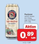 Hefe-Weißbier bei nah&frisch im Marsberg Prospekt für 0,89 €