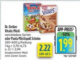 Vitalis Müsli im Angebot bei diska in Freiberg Vitalis Müsli Angebote von Dr. Oetker bei diska Freiberg für 1,99 €