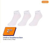 Sneakersocken Angebote von Umbro bei Action Wermelskirchen für 2,49 €