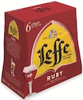 Le 2ème à -50% sur la gamme de bières 6 x 25 cl Leffe Hors blonde 6.6° - Leffe en promo chez Supermarchés Match Le 2ème à -50% sur la gamme de bières 6 x 25 cl Leffe Hors blonde 6.6° - Leffe dans le catalogue Supermarchés Match