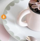 Assiette à dessert liseré côtelé en promo chez B&M Poitiers à 2,28 €