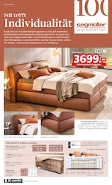 Boxspringbett im Segmüller Prospekt Boxspringbett im Segmüller Prospekt "100 Jahre Segmüller Werkstätten" auf Seite 6