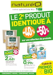 Prospectus NaturéO à Metz, "LE 2e PRODUIT IDENTIQUE À -40% -50% sur une sélection de produits", 24 pages de promos valables du 24/09/2025 au 26/10/2025