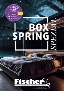 Schlafzimmermöbel im Polstermöbel Fischer Prospekt "BOXSPRING SPEZIAL" mit 11 Seiten (Fürth)