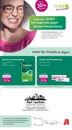 Apotheken Prospekt von mea - meine apotheke in Sünching Aktueller mea - meine apotheke Apotheken Prospekt für Sünching: Unsere August-Angebote mit 4} Seiten, 01.08.2025 - 31.08.2025