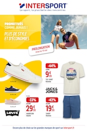 T-Shirt Angebote im Prospekt "PLUS DE STYLE ET D'ÉCONOMIES" von Intersport auf Seite 1