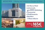 2 Nächte inkl. Frühstück von Hampton by Hilton im aktuellen ALDI SÜD Prospekt für 165,00 €