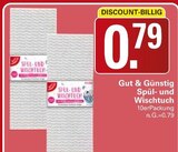 Spül- und Wischtuch Angebote von Gut & Günstig bei WEZ Bad Oeynhausen für 0,79 €