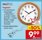 Vogeluhr im Angebot bei Netto Marken-Discount in Kaufbeuren Vogeluhr Angebote von MAXXMEE bei Netto Marken-Discount Kaufbeuren für 9,99 €