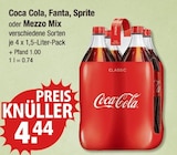 Aktuelle Cola Angebote bei V-Markt in Kempten (Allgäu) Aktuelles Coca Cola, Fanta, Sprite oder Mezzo Mix Angebot bei V-Markt in Kempten (Allgäu) ab 4,44 €