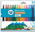 24 feutres de coloriage - U en promo chez Super U 24 feutres de coloriage - U dans le catalogue Super U