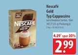 Gold Typ Cappuccino Angebote von Nescafé bei famila Nordost Stade für 2,99 €