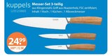Messer-Set 3-teilig im Angebot bei V-Markt in Memmingen Messer-Set 3-teilig Angebote von kuppels bei V-Markt Memmingen für 24,99 €