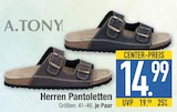 Herren Pantoletten im Angebot bei EDEKA in Augsburg Herren Pantoletten Angebote von A.TONY bei EDEKA Augsburg für 14,99 €