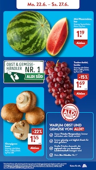 ALDI SÜD Prospekt der aktuellen Woche, gültig von 22.06.2026 bis 27.06.2026 Aktueller ALDI SÜD Prospekt "Gutes für Alle." mit 33 Seiten