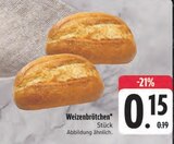 Weizenbrötchen Angebote bei E center Amberg für 0,15 €