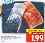 Norwegisches Lachsfilet im aktuellen E center Prospekt