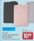 Jersey-Spannbetttuch-Boxspringbett von Novitesse im aktuellen ALDI Nord Prospekt für 10,99 €