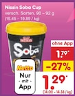 Nissin Soba Cup bei Netto Marken-Discount im Glashütte Prospekt für 1,29 €