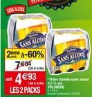 (1) Bière blonde sans alcool 0,5 % vol. - VOLSBERG en promo chez Cora Argenteuil à 4,93 €