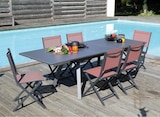 Table Agra + 4 chaises Julia + 2 fauteuils Duca offerts - Jardinerie Poullain à Sotteville-lès-Rouen Table Agra + 4 chaises Julia + 2 fauteuils Duca offerts en promo chez Jardinerie Poullain Sotteville-lès-Rouen à 749,00 €