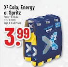 X² Cola, Energy o. Spritz bei Trinkgut im Geldern Prospekt für 3,99 €