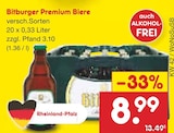 Premium Biere im Angebot bei Netto Marken-Discount in Mannheim Premium Biere Angebote von Bitburger bei Netto Marken-Discount Mannheim für 8,99 €
