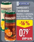 Fassbrause im Angebot bei ALDI Nord in Bremen Fassbrause Angebote von Krombacher's bei ALDI Nord Bremen für 0,79 €
