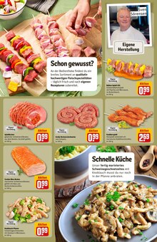 Bratwurst im aktuellen REWE Prospekt (Kiel) Bratwurst im REWE Prospekt "Dein Markt" mit 42 Seiten (Kiel)
