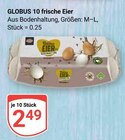 10 frische Eier Angebote von Globus bei GLOBUS Pirmasens für 2,49 €