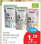 Katzennahrung von Strayz für 1,29 € bei budni im Angebot Katzennahrung von Strayz im aktuellen budni Prospekt