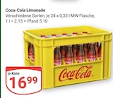Coca-Cola Limonade im Angebot bei GLOBUS in Frankenthal Coca-Cola Limonade Angebote bei GLOBUS Frankenthal für 16,99 €