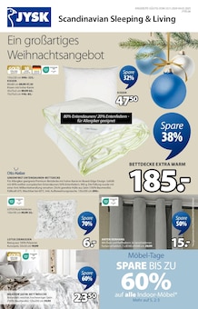 Bettdecke im JYSK Prospekt "Ein großartiges Weihnachtsangebot" mit 17 Seiten (Duisburg)