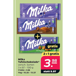 Tafelschokolade*