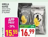 Kaffee Angebote von Gorilla bei Marktkauf Detmold für 15,55 €