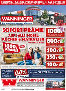 Möbel Wanninger Prospekt Die neue Dimension des Wohnens! mit  Seiten