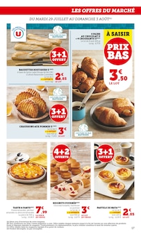 Promotion Croissant dans le prospectus Super U, valable du 29/07/2025 au 10/08/2025 Promo Croissant dans le catalogue Super U du moment à la page 17