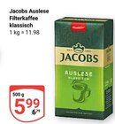Aktuelles Auslese Filterkaffee klassisch Angebot bei GLOBUS in Bruchsal ab 5,99 €