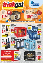 Getränkemarkt Prospekt von Trinkgut in Enger Aktueller Trinkgut Getränkemärkte Prospekt für Enger: Aktuelle Angebote mit 6} Seiten, 13.01.2025 - 18.01.2025