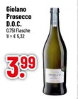 Prosecco D.O.C. im Angebot bei Trinkgut in Regensburg Prosecco D.O.C. Angebote von Giolano bei Trinkgut Regensburg für 3,99 €