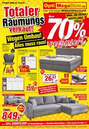 Opti-Megastore Prospekt für Werdohl mit 20 Seiten Opti-Megastore Prospekt für Werdohl: TOTALER RÄUMUNGSVERKAUF, 20 Seiten, 27.01.2023 - 14.02.2023