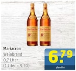 Weinbrand Angebote von Mariacron bei Getränke Arena Essen für 6,79 €