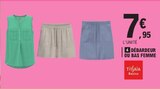 Débardeur ou bas femme - TISSAIA BASICS en promo chez E.Leclerc Le Havre à 7,95 €