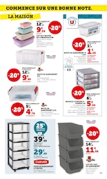 Prix et réduction Boîte De Rangement dans le prospectus Super U en cours Offre Boîte De Rangement dans le catalogue Super U du moment à la page 19