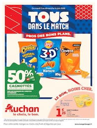 Catalogue Auchan Hypermarché à Saint-Bonnet-de-Mûre, avec 60 pages Prospectus Auchan Hypermarché à Saint-Bonnet-de-Mûre, "TOUS DANS LE MATCH", 60 pages, 02/06/2026 - 14/06/2026