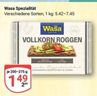 Vollkorn Roggen Angebote von Wasa bei GLOBUS Erfurt für 1,49 €