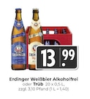 Aktuelle Erdinger Angebote bei Hieber in Freiburg (Breisgau) Aktuelles Weißbier Alkoholfrei Angebot bei Hieber in Freiburg (Breisgau) ab 13,99 €